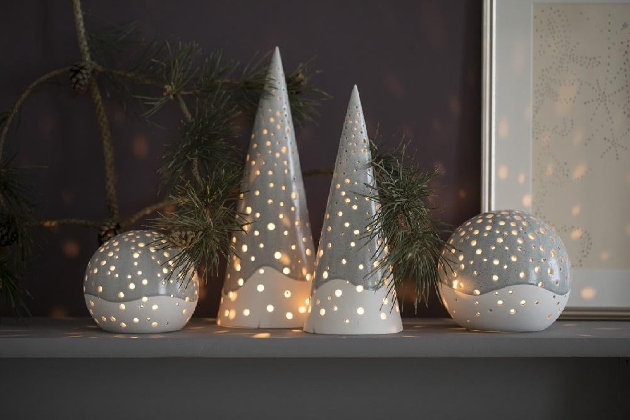 Kähler Nobili Tealight Holder H30cm, Nude