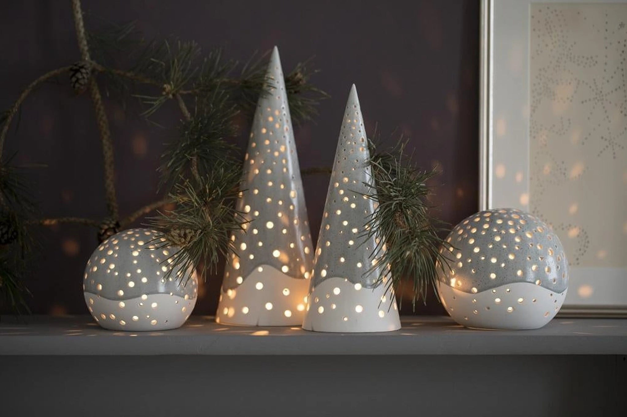 Kähler Nobili Tealight Holder H30cm, Nude