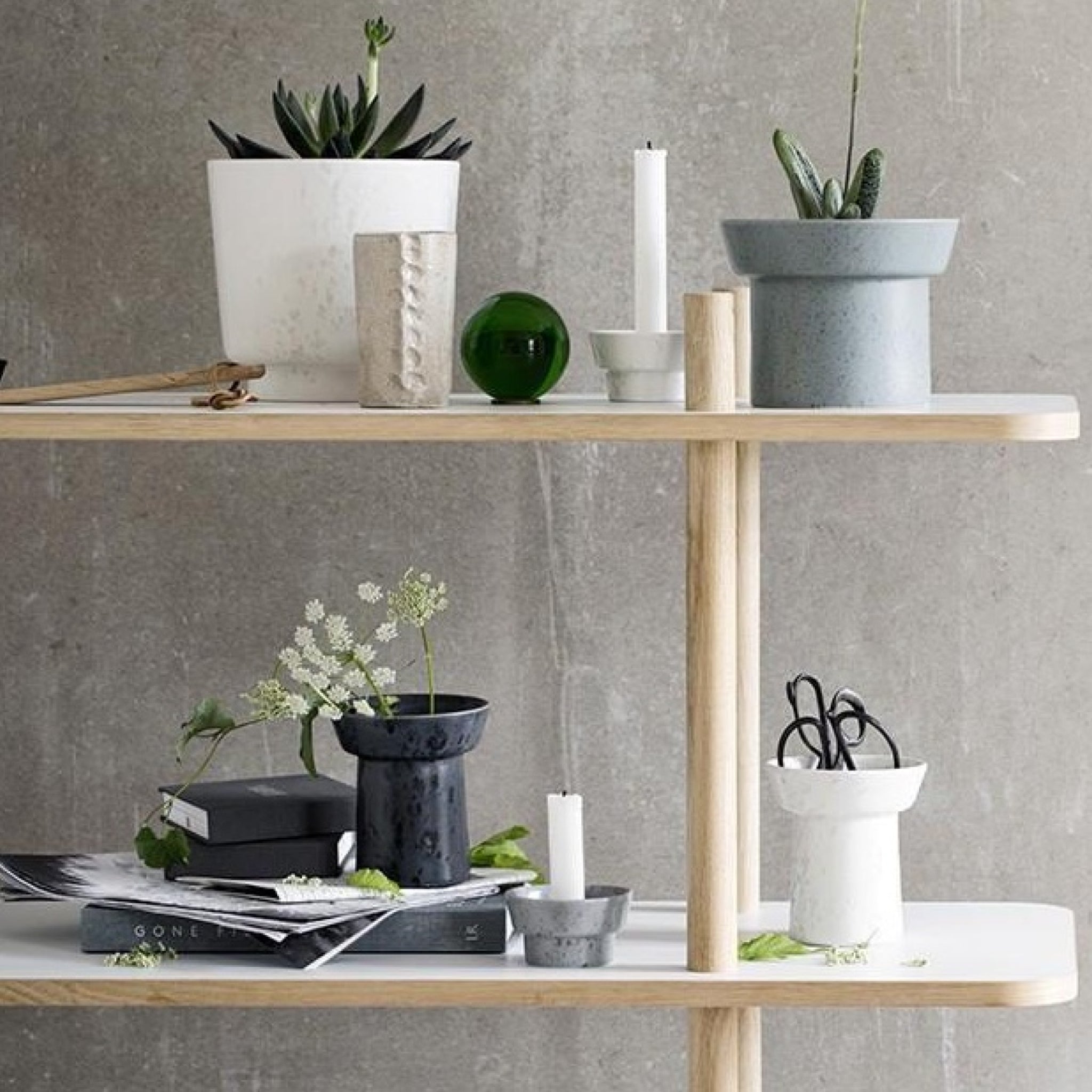 Kähler Ombria Plants Granite Green, Small