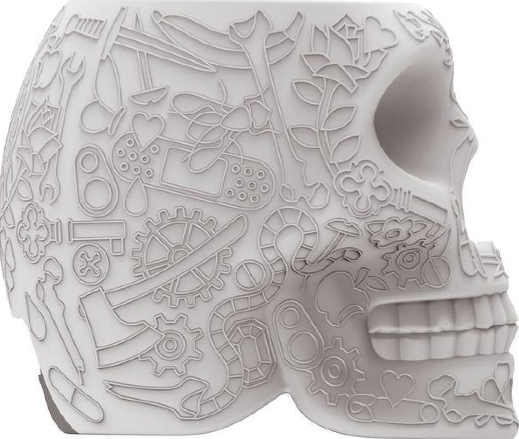 Qeeboo Mini Mexico Portable Charger, Grey