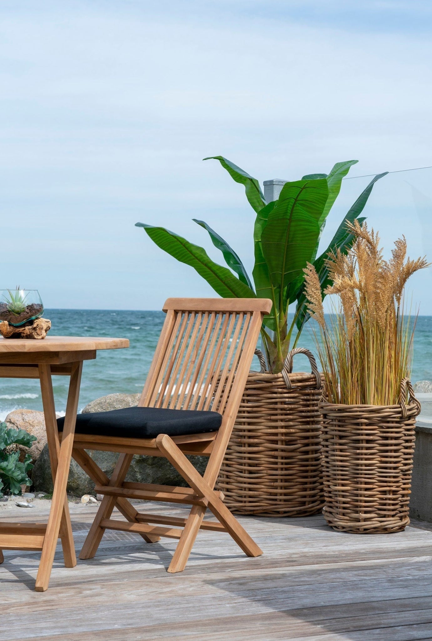 House Nordic Toledo Dining Chair In Teak Wood, Nature