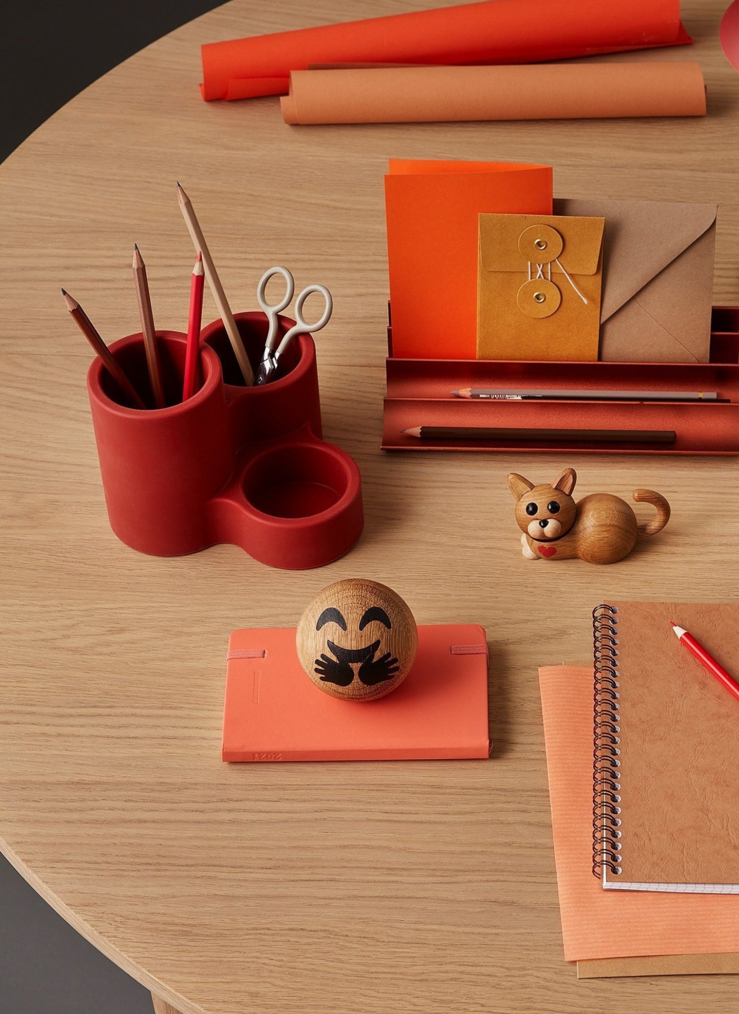 Spring Copenhagen Circles, Ruby Red