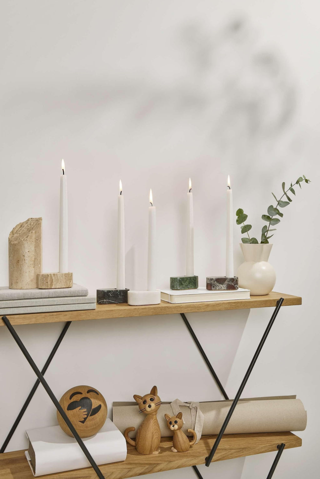 Spring Copenhagen Ovaali Candle Holder, Black