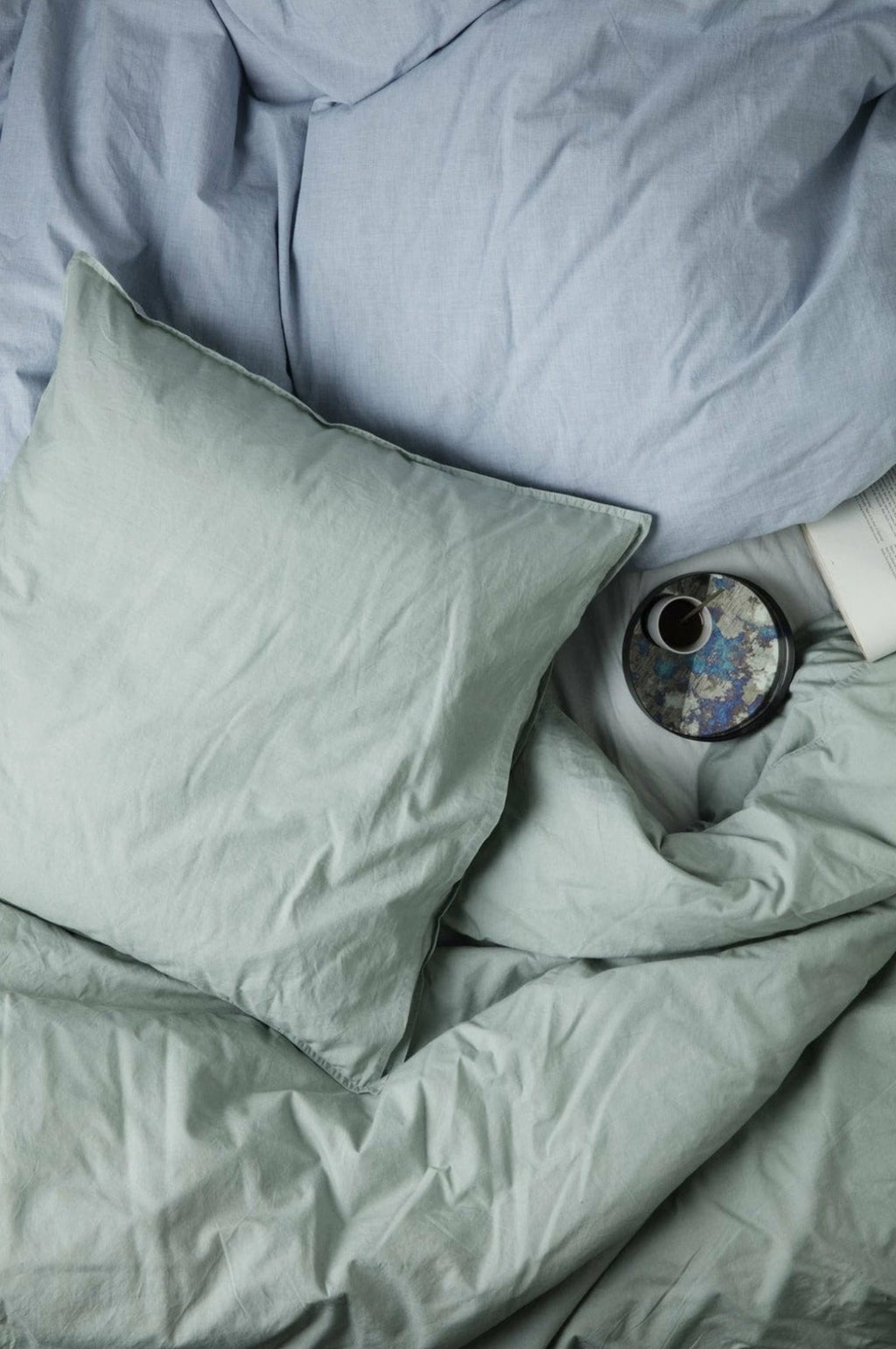 Ferm Living Quilt Cushion Light Blue, 45x45cm