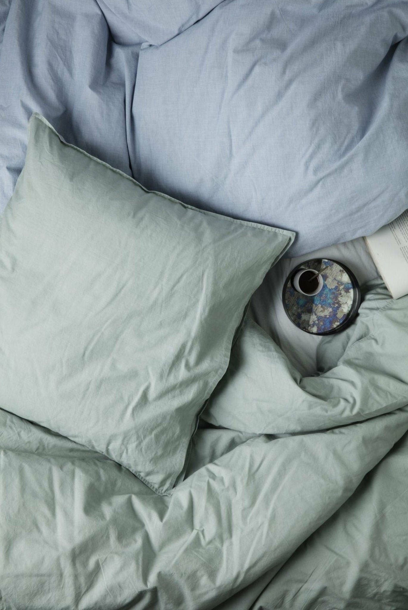 Ferm Living Quilt Cushion Light Blue, 45x45cm