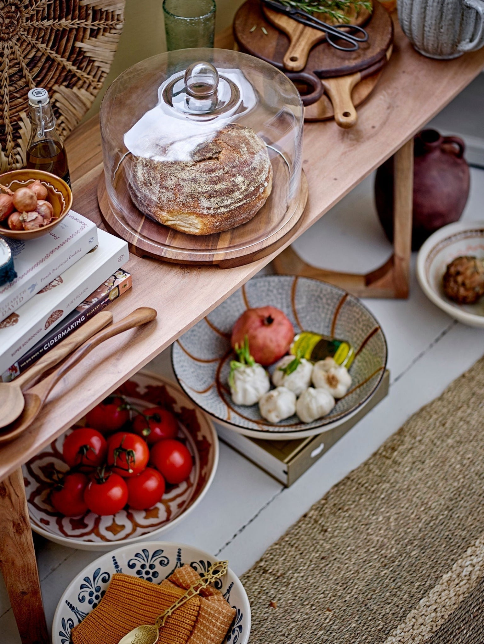 Bloomingville Heikki Bowl, Blue, Stoneware