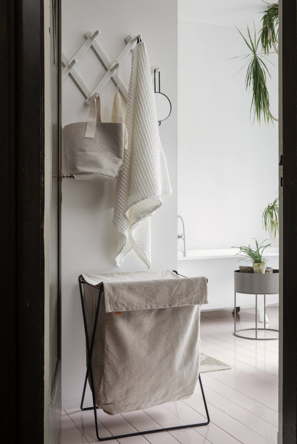 Ferm Living Chambray Basket Striped, Medium