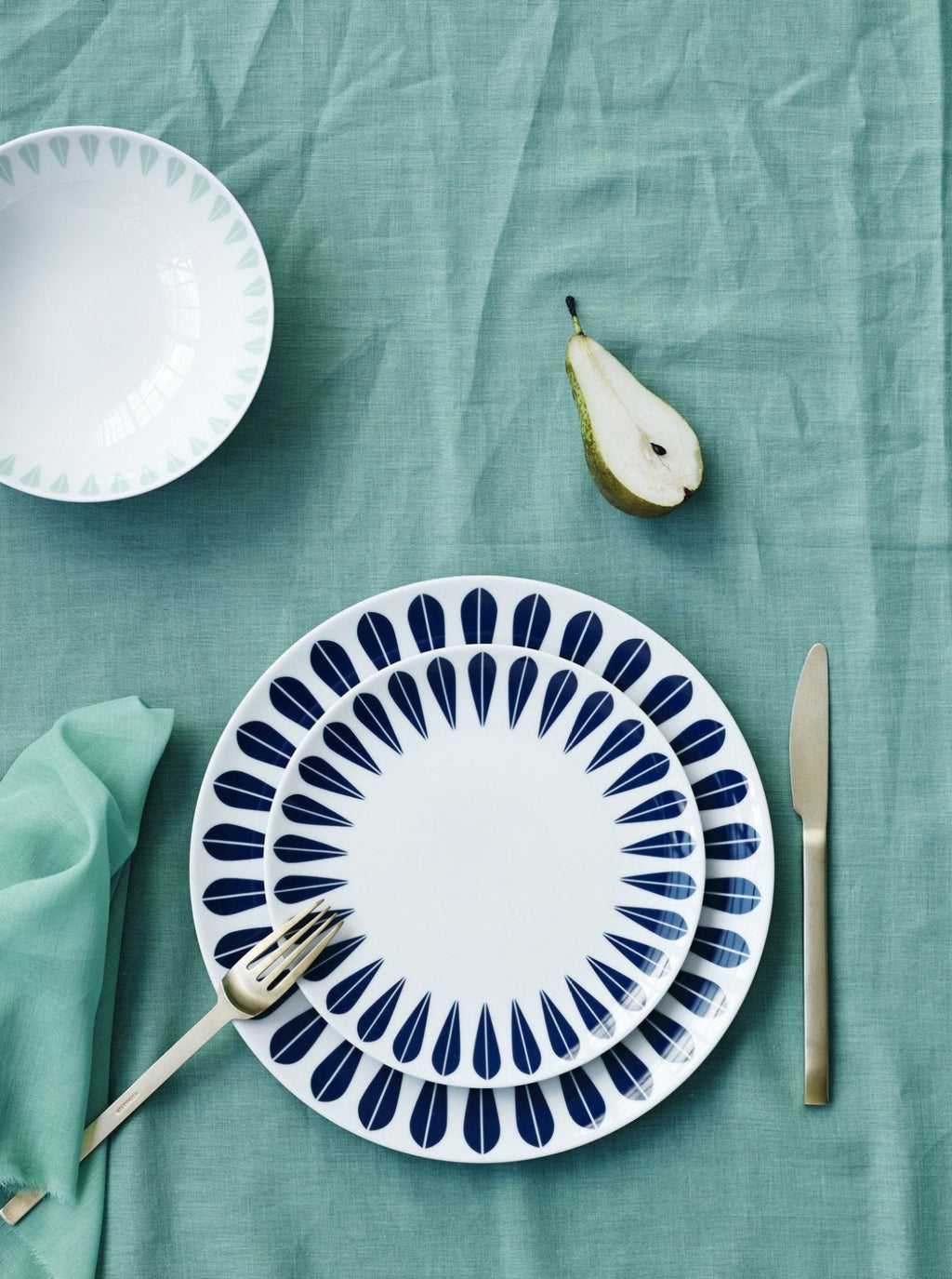 Lucie Kaas Arne Clausen Plate Mint Green, 28cm