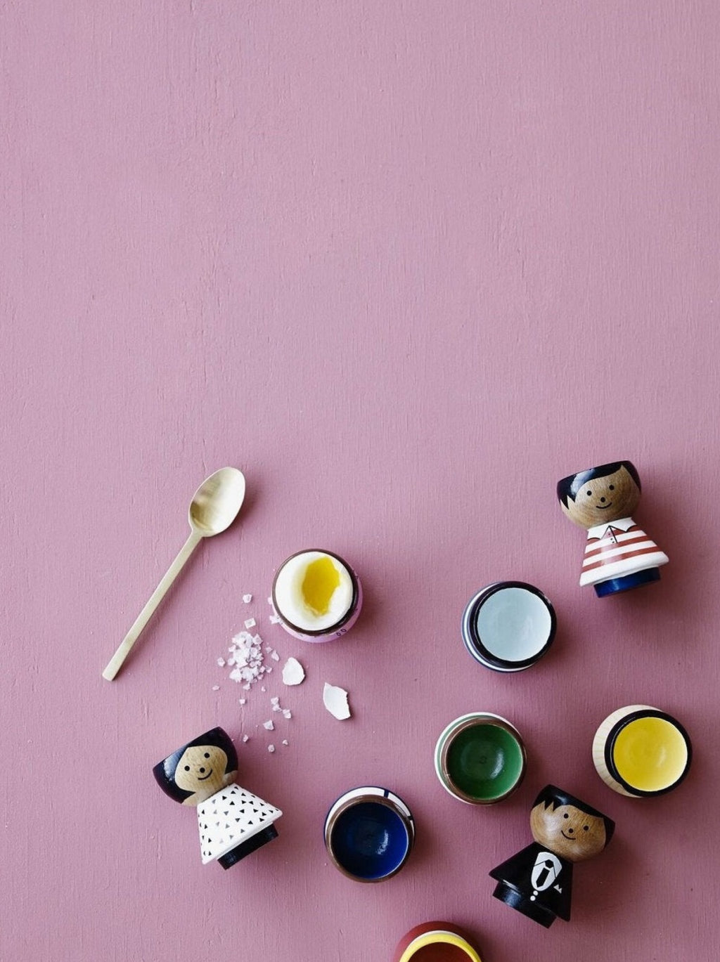 Lucie Kaas Arne Clausen egg cup grey, 2 pcs.