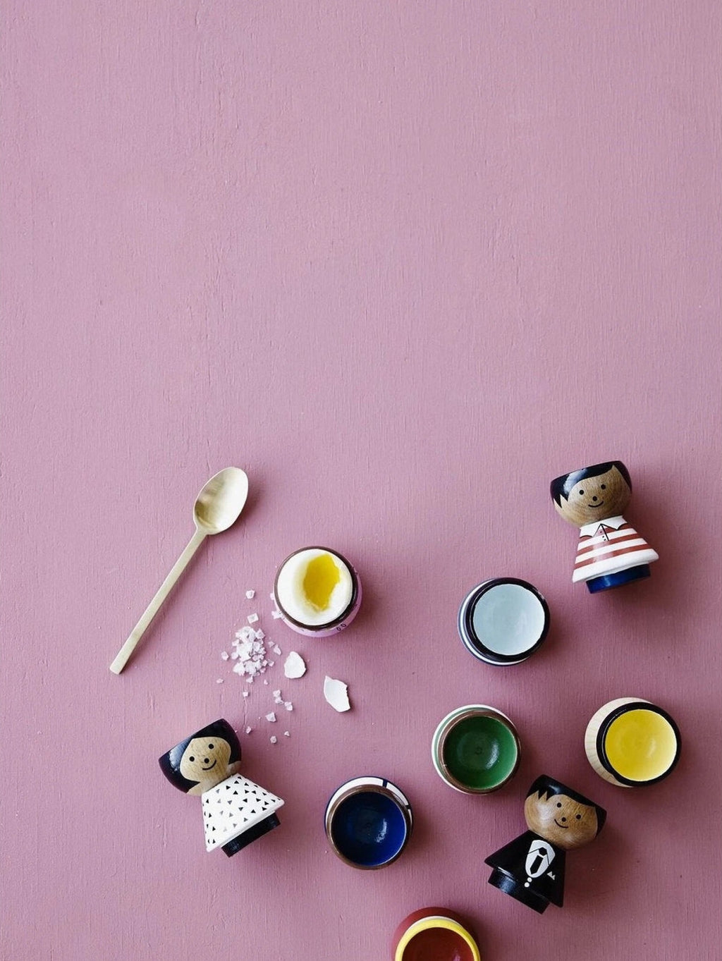 Lucie Kaas Arne Clausen egg cup grey, 2 pcs.