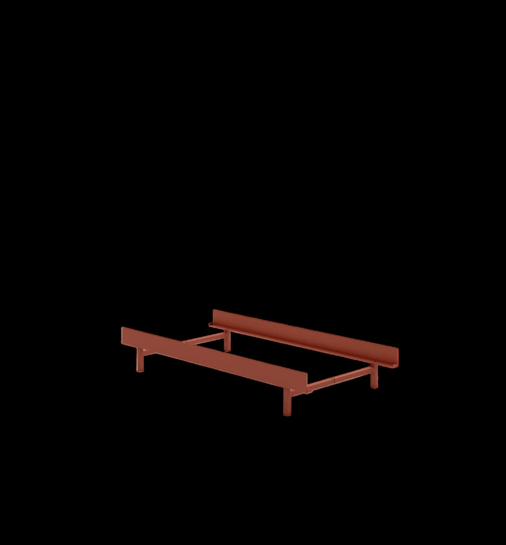 Moebe Bed, 90 Cm, Terracotta