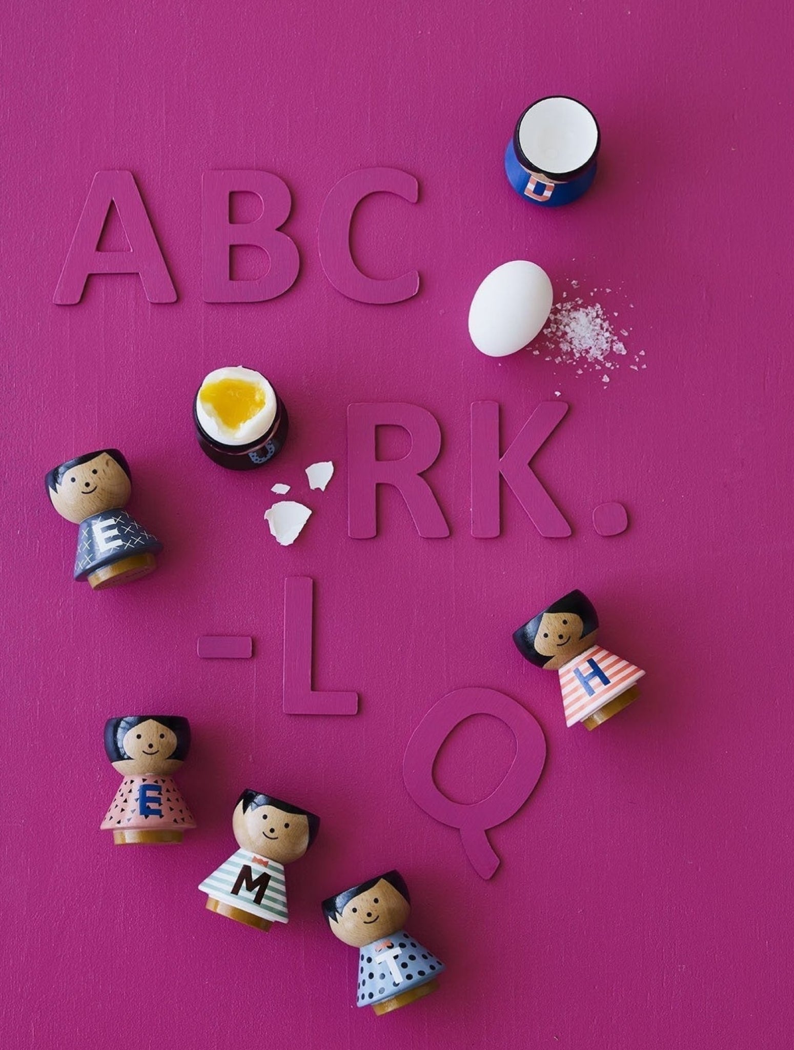 Lucie Kaas Bordfolk A Z Egg Cup, Girl Y