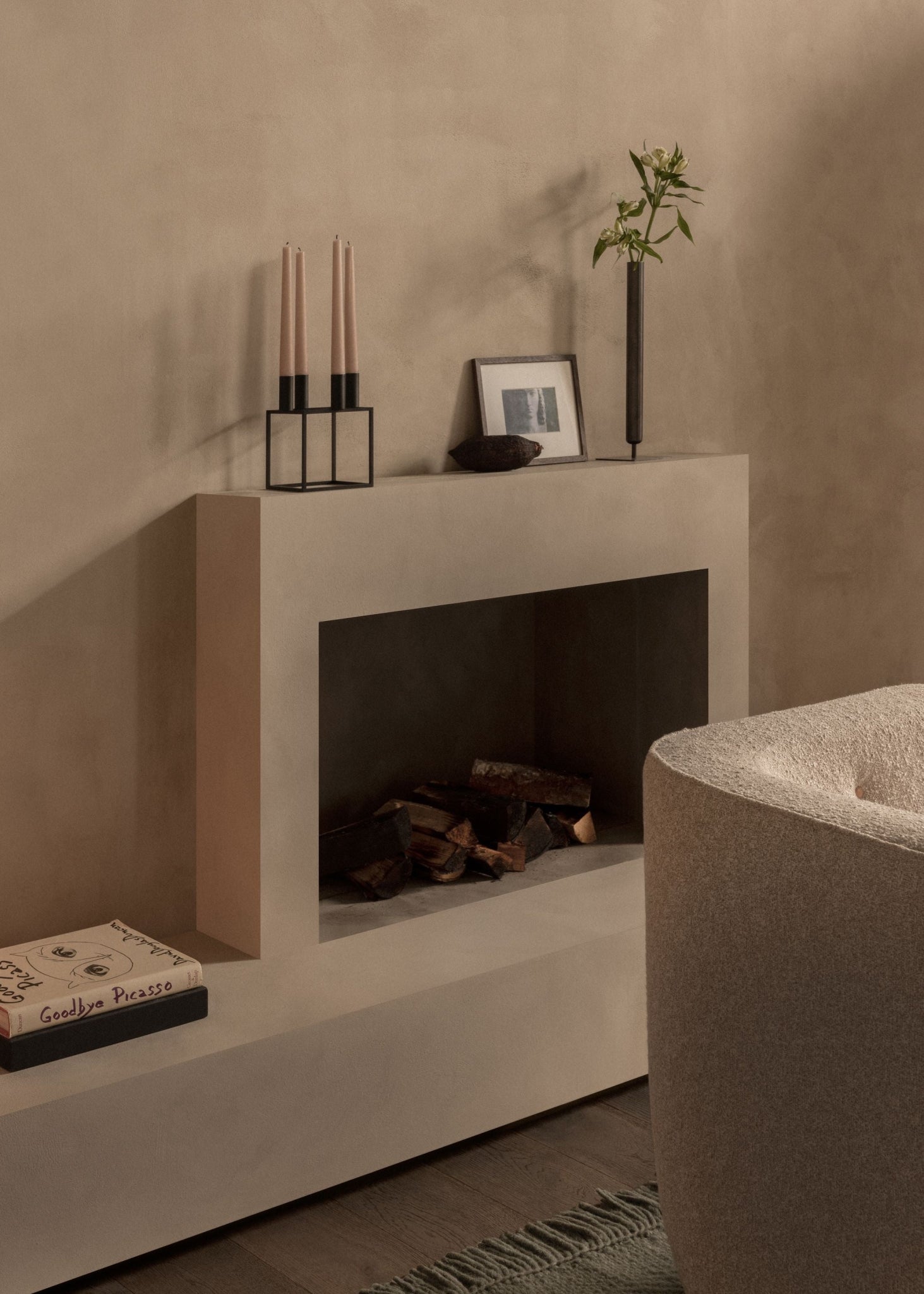 Audo Copenhagen Kubus 4 candle holder, burnished copper