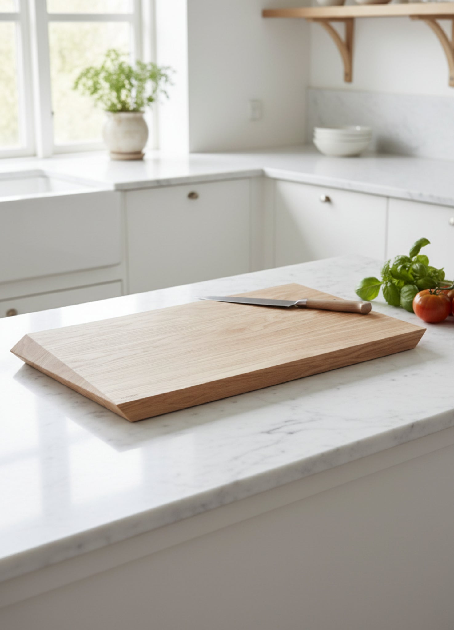 Sustainable European Oak Cutting Board & Serving Tray - Large Size