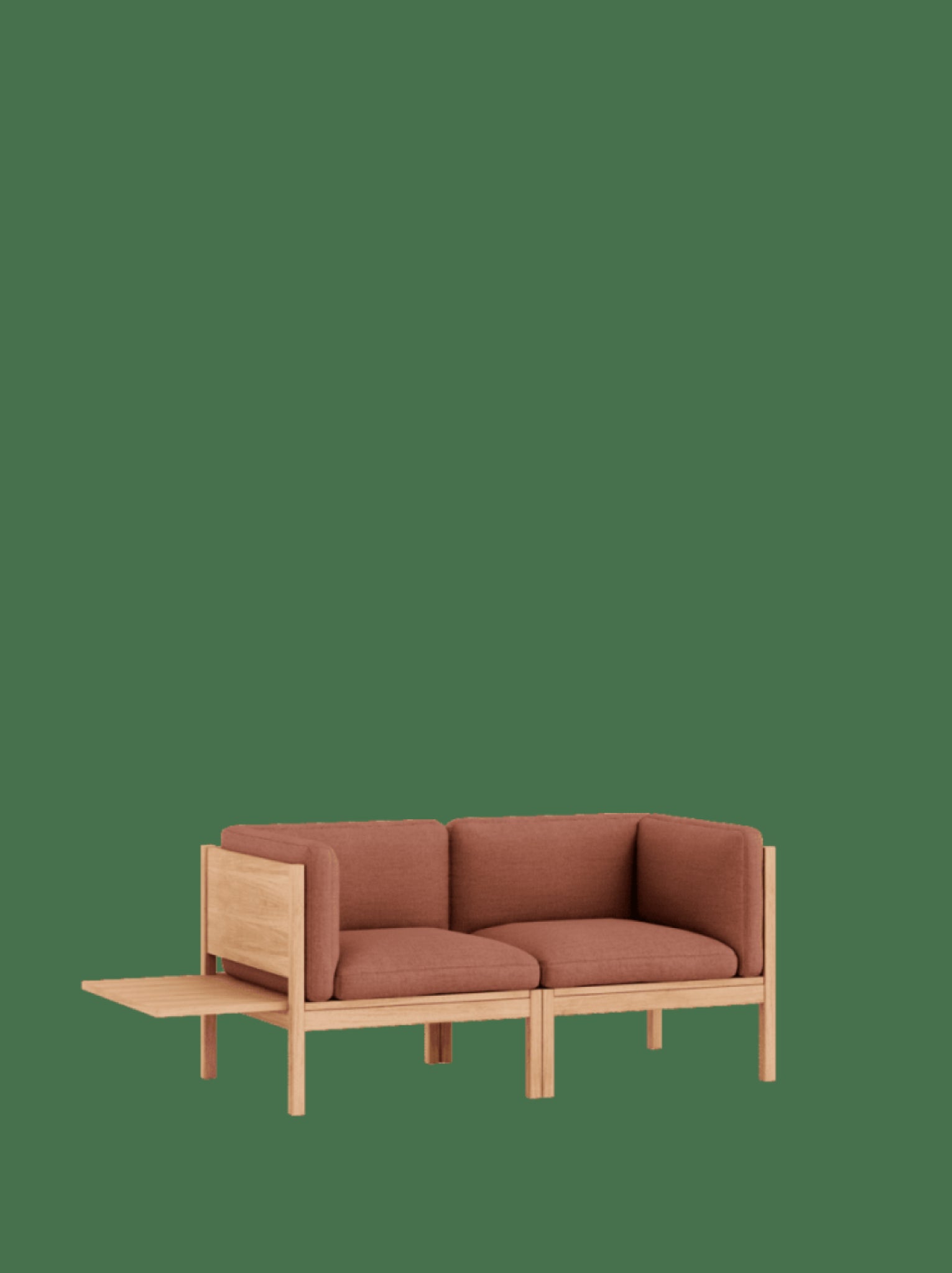 Moebe Modular Sofa Set, 2 Seater Sofa With Sides + 1 Side Table, Autumn 551 (fsc Mix Credit)