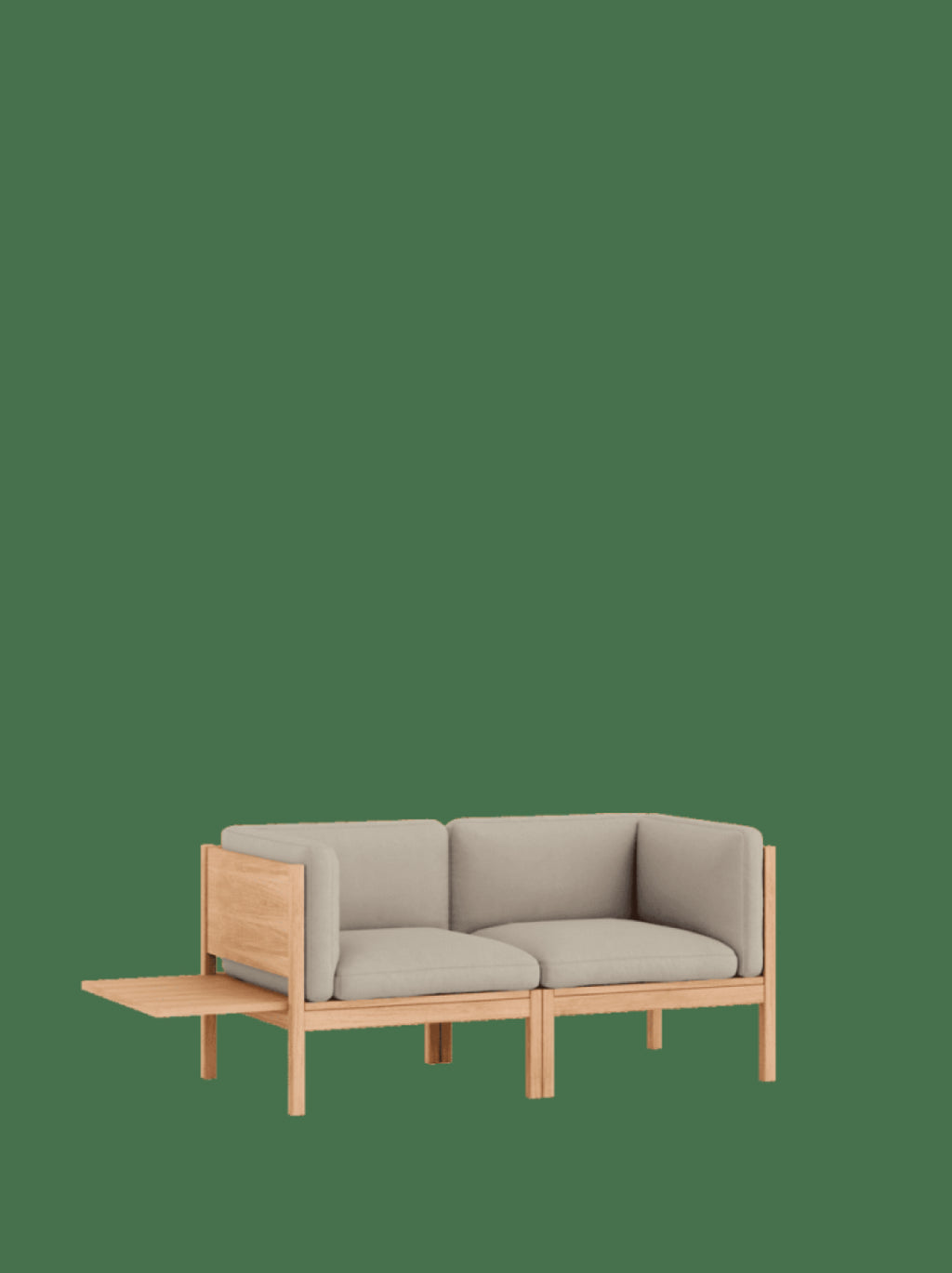 Moebe Modular Sofa Set, 2 Seater Sofa With Sides + 1 Side Table, Field 233 (fsc Mix Credit)