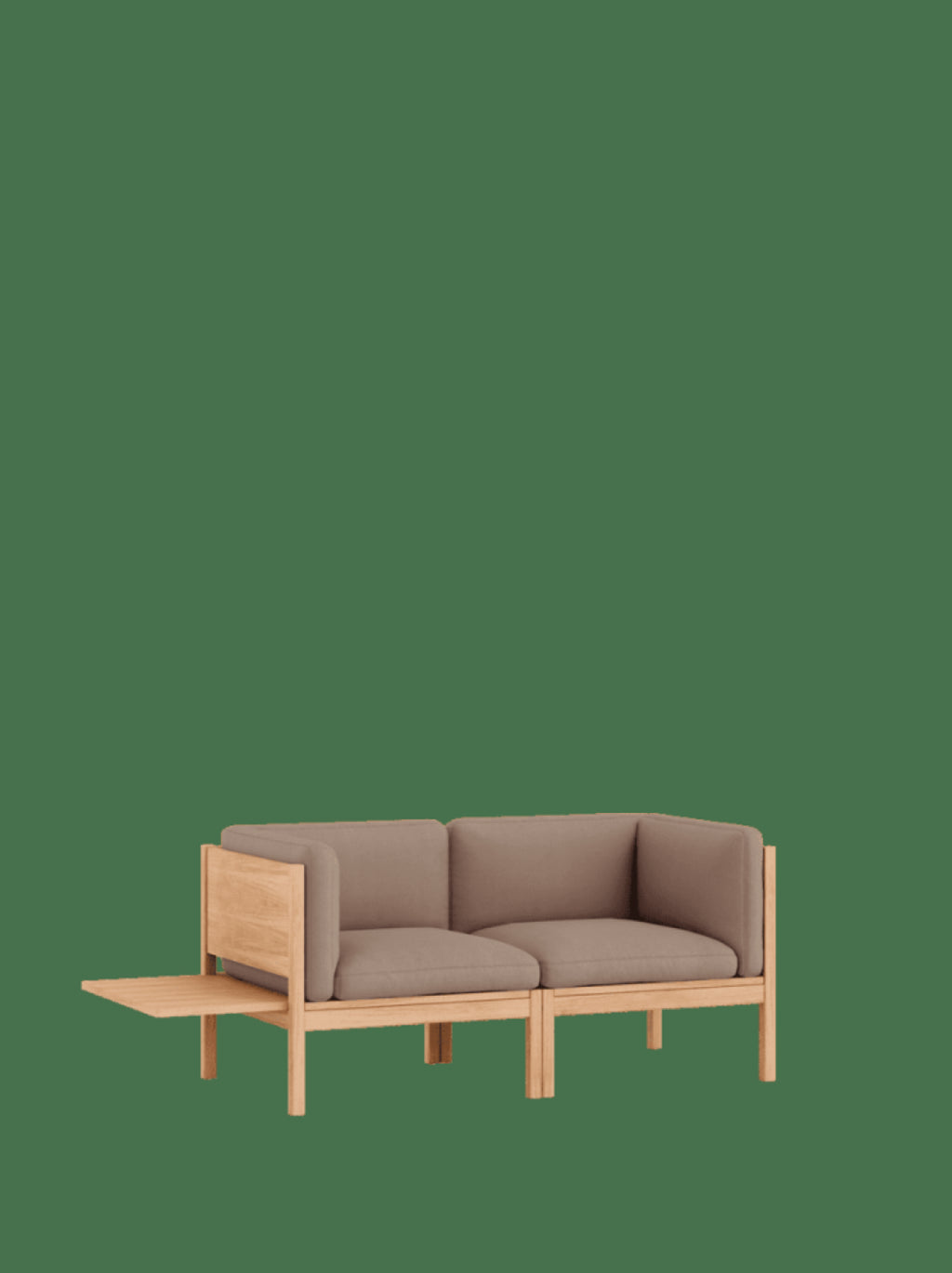 Moebe Modular Sofa Set, 2 Seater Sofa With Sides + 1 Side Table, Field 343 (fsc Mix Credit)