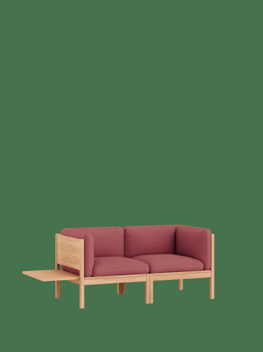 Moebe Modular Sofa Set, 2 Seater Sofa With Sides + 1 Side Table, Field 643 (fsc Mix Credit)