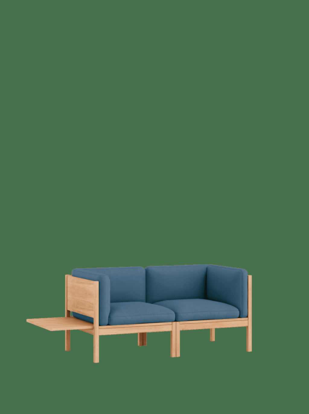 Moebe Modular Sofa Set, 2 Seater Sofa With Sides + 1 Side Table, Field 733 (fsc Mix Credit)
