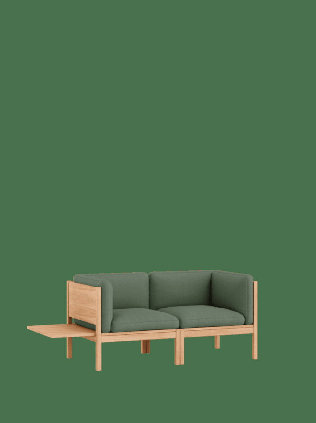 Moebe Modular Sofa Set, 2 Seater Sofa With Sides + 1 Side Table, Field 943 (fsc Mix Credit)