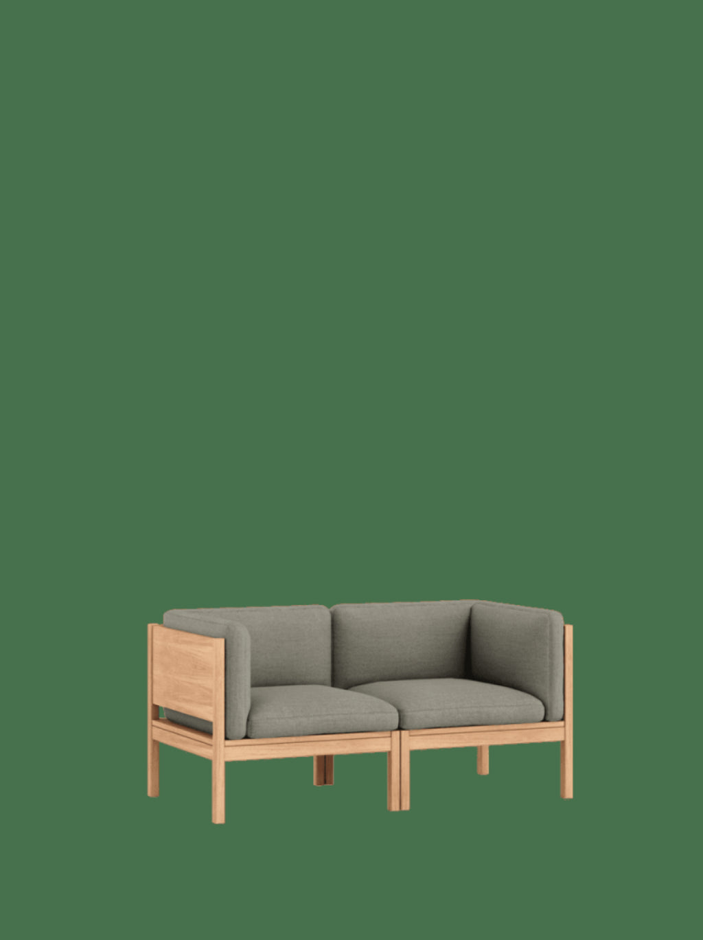 Moebe Modular Sofa Set, 2 Seater Sofa With Sides, Re-wool 128 (fsc Mix Credit)