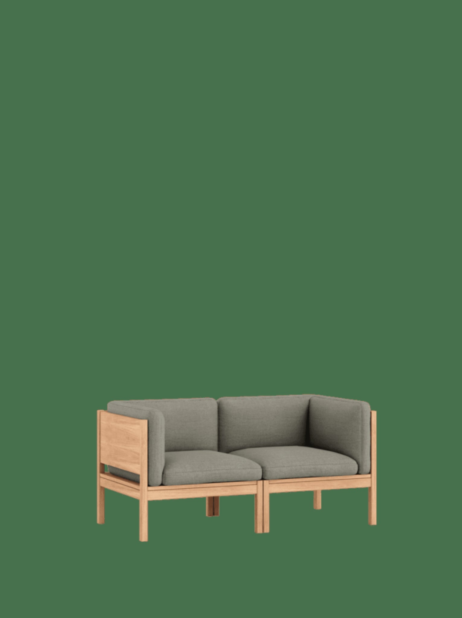 Moebe Modular Sofa Set, 2 Seater Sofa With Sides, Re-wool 128 (fsc Mix Credit)