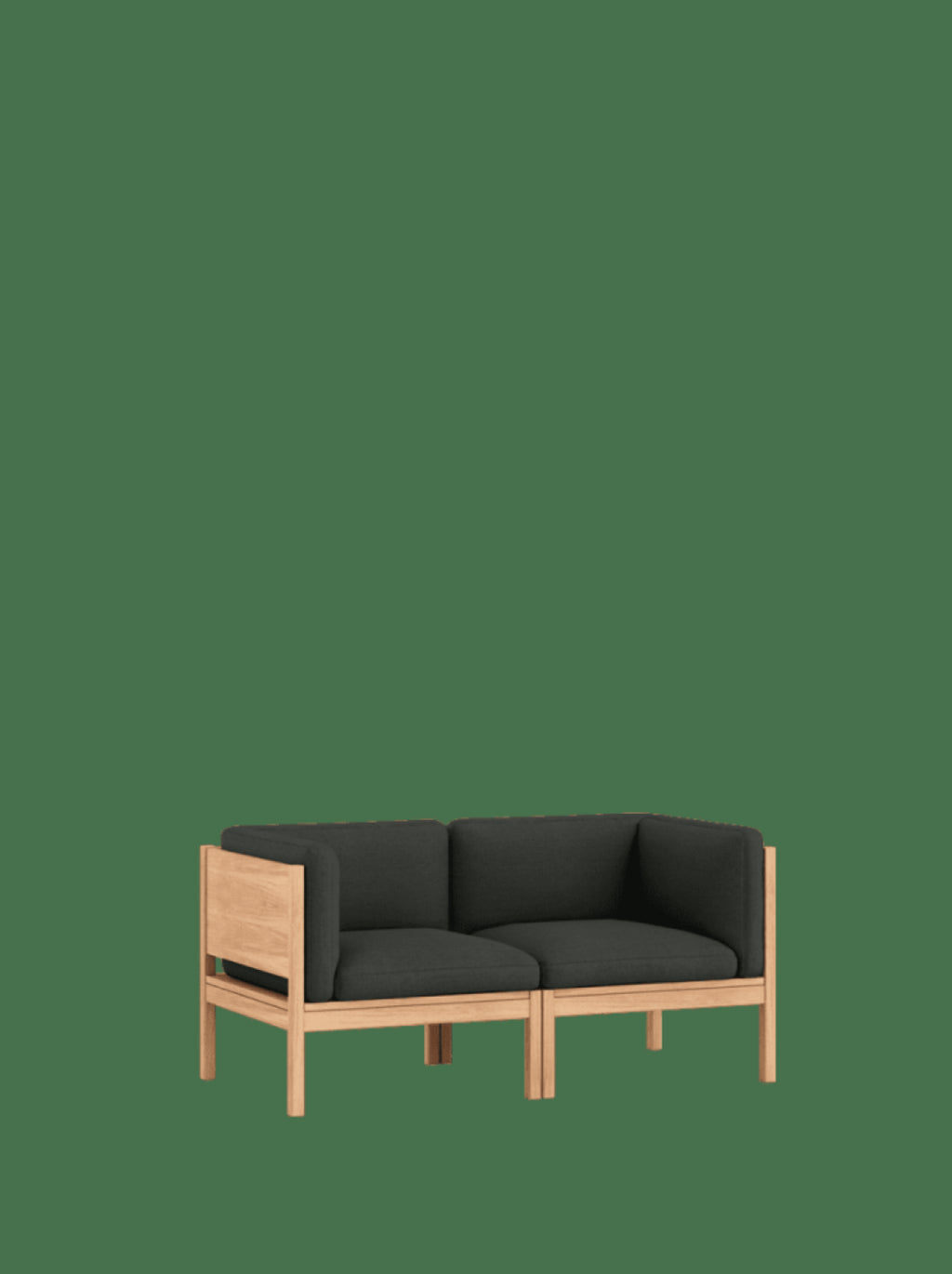 Moebe Modular Sofa Set, 2 Seater Sofa With Sides, Re-wool 198 (fsc Mix Credit)