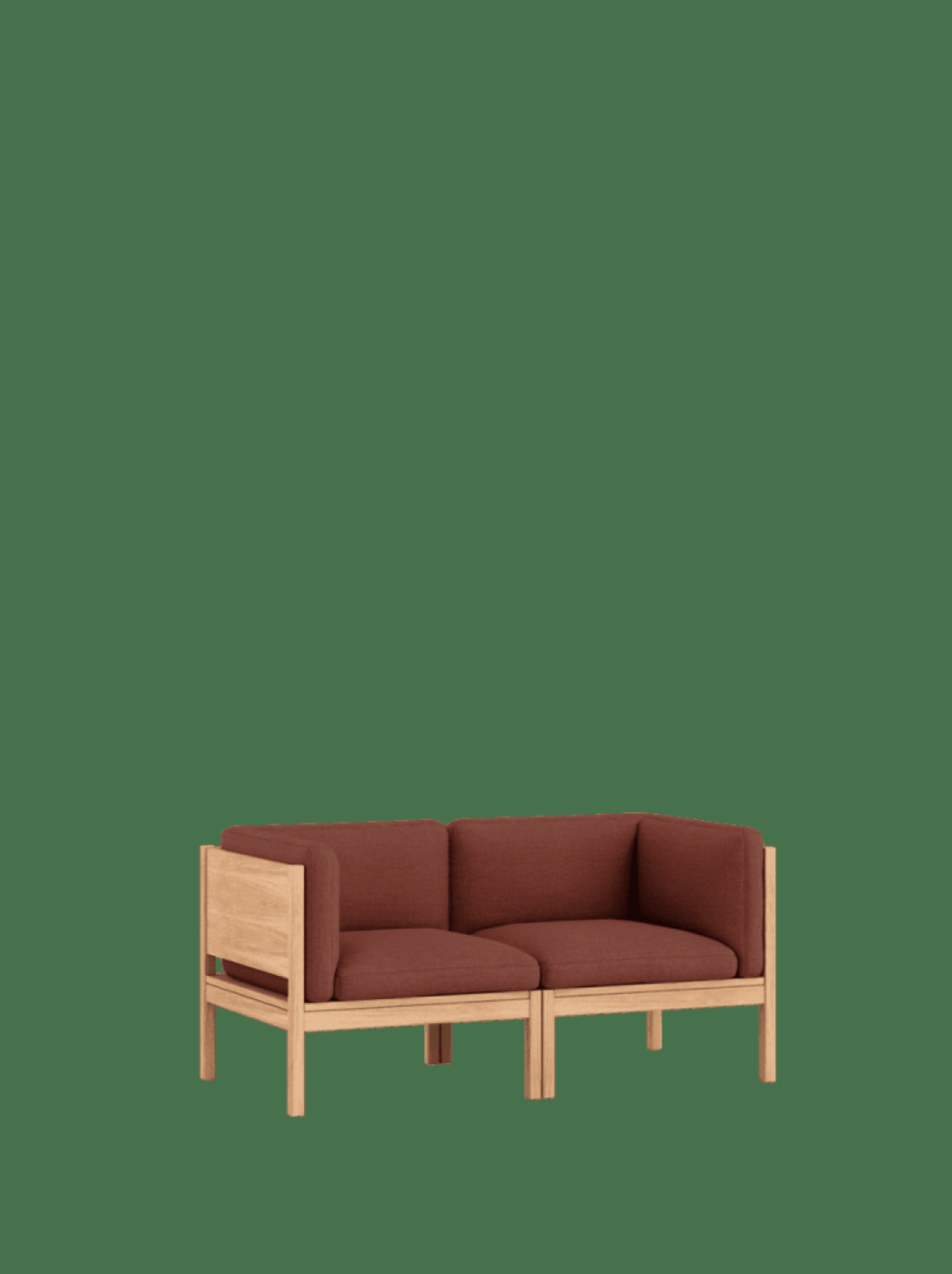 Moebe Modular Sofa Set, 2 Seater Sofa With Sides, Re-wool 687 (fsc Mix Credit)