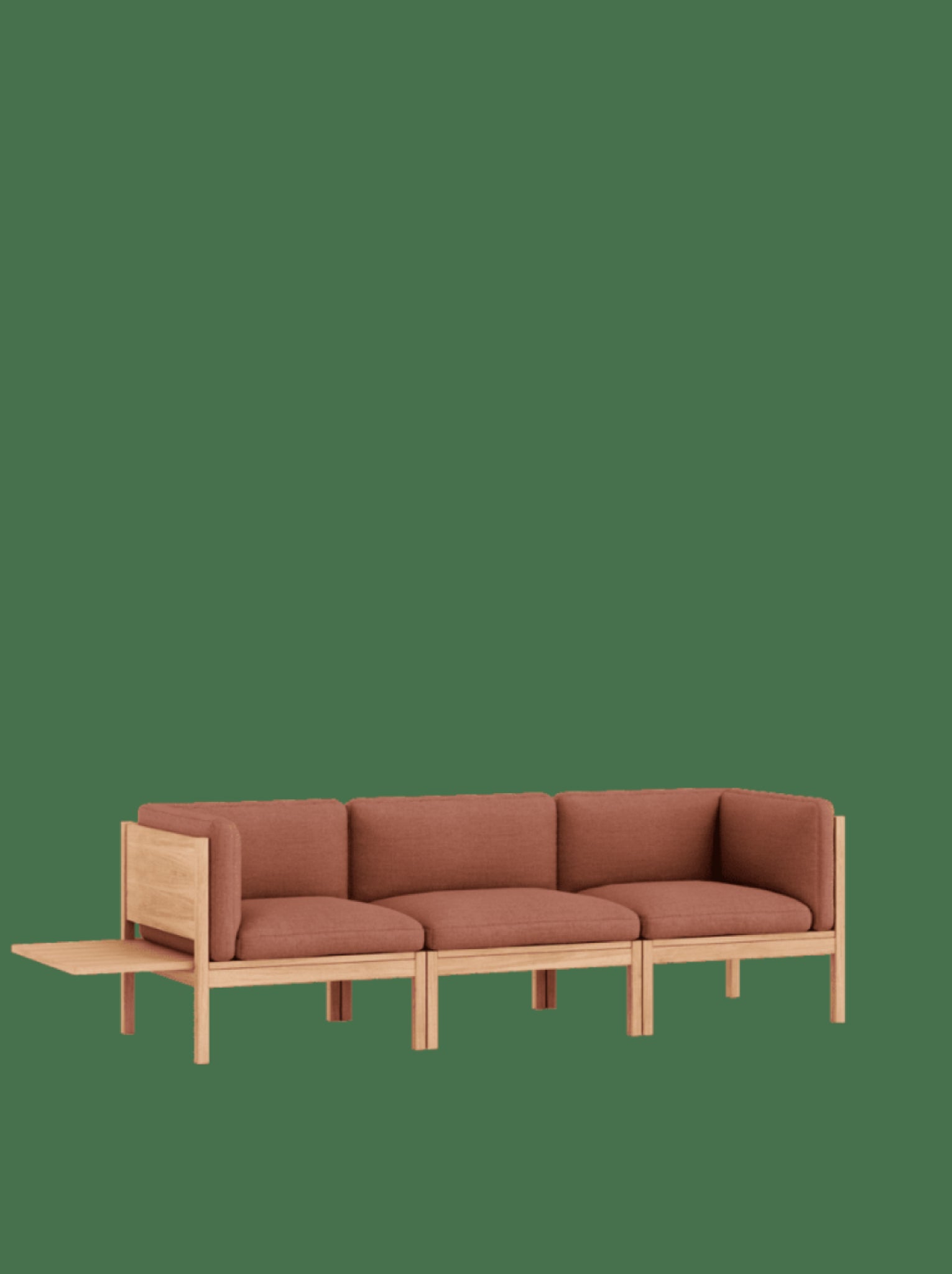 Moebe Modular Sofa Set, 3 Seater Sofa With Sides + 1 Side Table, Autumn 551 (fsc Mix Credit)