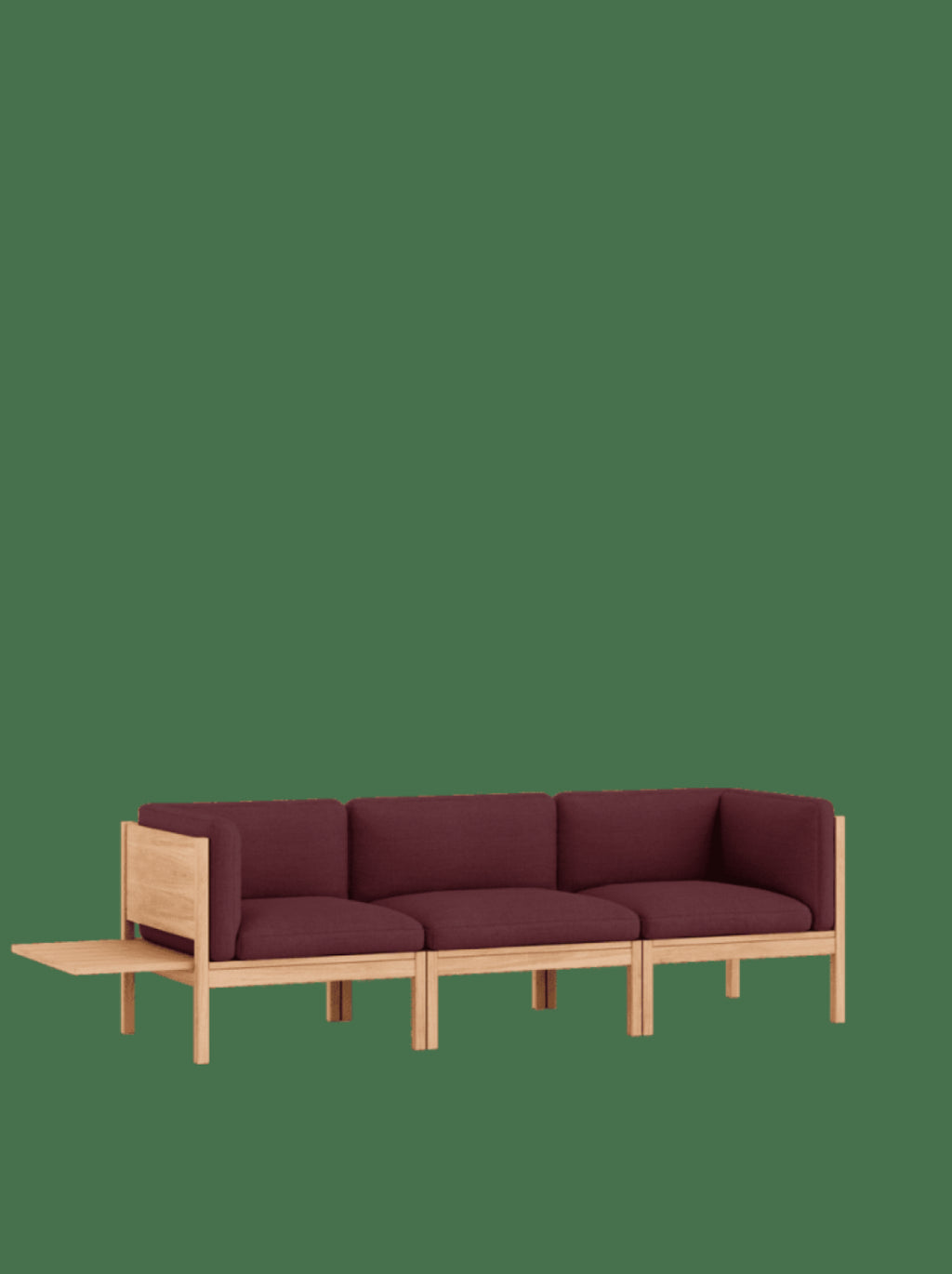 Moebe Modular Sofa Set, 3 Seater Sofa With Sides + 1 Side Table, Autumn 681 (fsc Mix Credit)