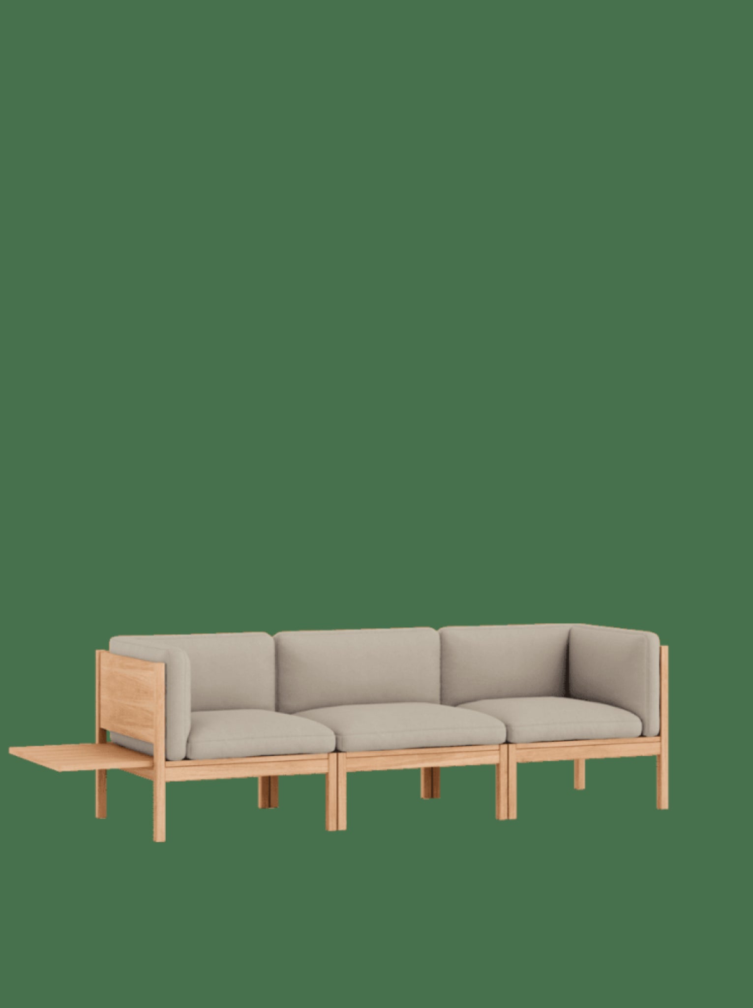 Moebe Modular Sofa Set, 3 Seater Sofa With Sides + 1 Side Table, Field 233 (fsc Mix Credit)