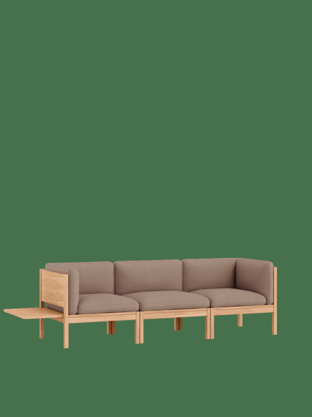 Moebe Modular Sofa Set, 3 Seater Sofa With Sides + 1 Side Table, Field 343 (fsc Mix Credit)