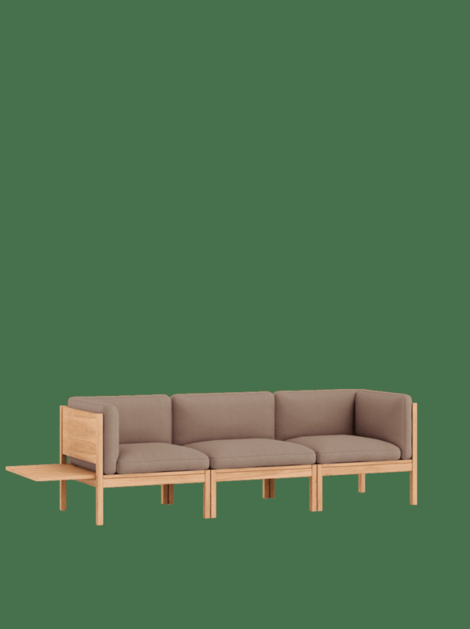 Moebe Modular Sofa Set, 3 Seater Sofa With Sides + 1 Side Table, Field 343 (fsc Mix Credit)
