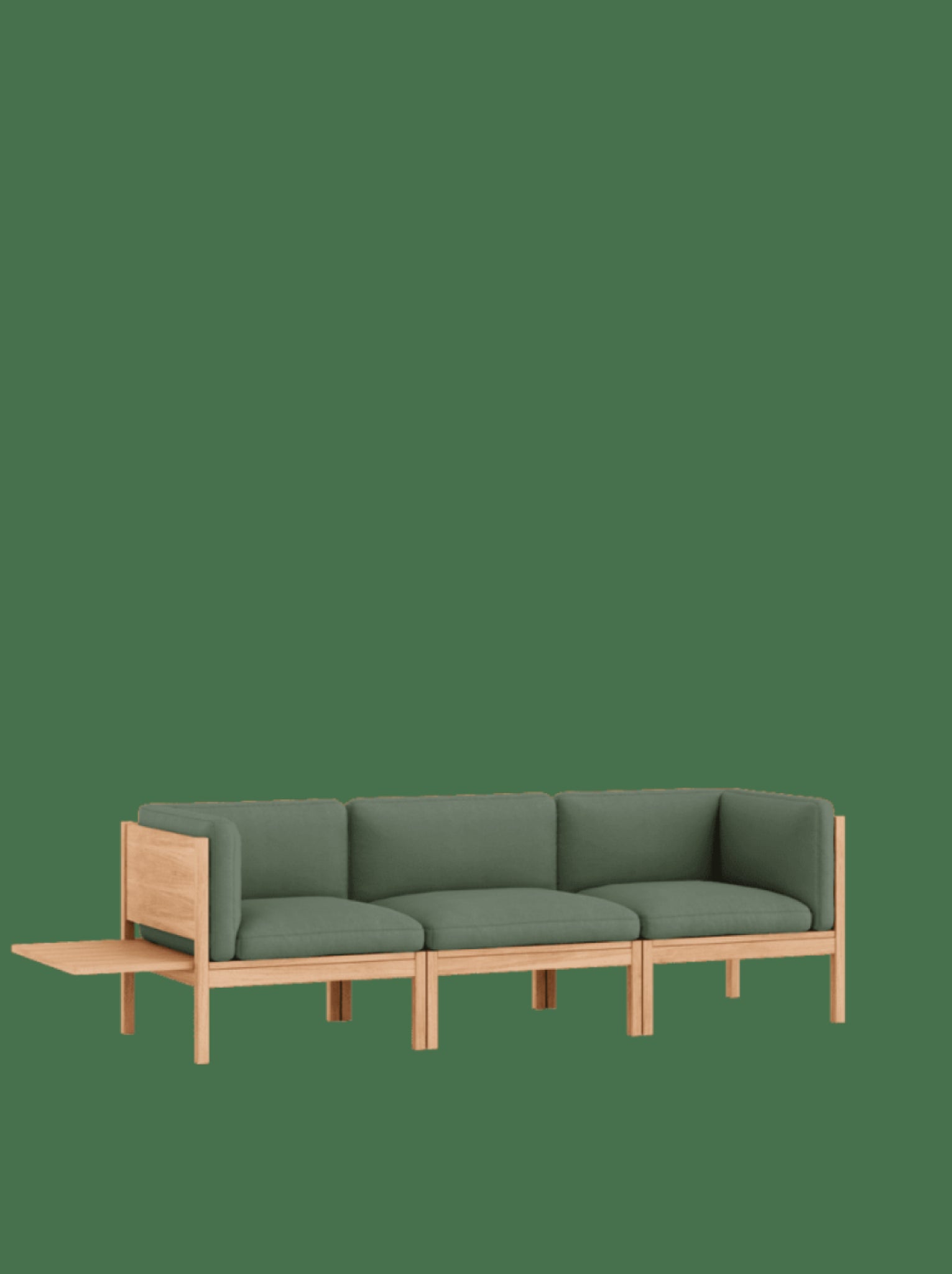 Moebe Modular Sofa Set, 3 Seater Sofa With Sides + 1 Side Table, Field 943 (fsc Mix Credit)