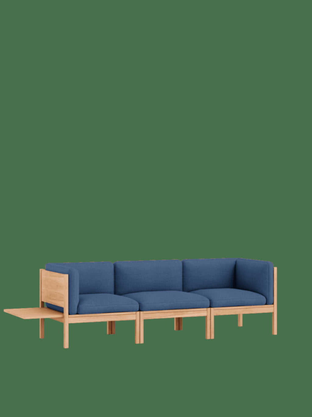 Moebe Modular Sofa Set, 3 Seater Sofa With Sides + 1 Side Table, Re-wool 767 (fsc Mix Credit)