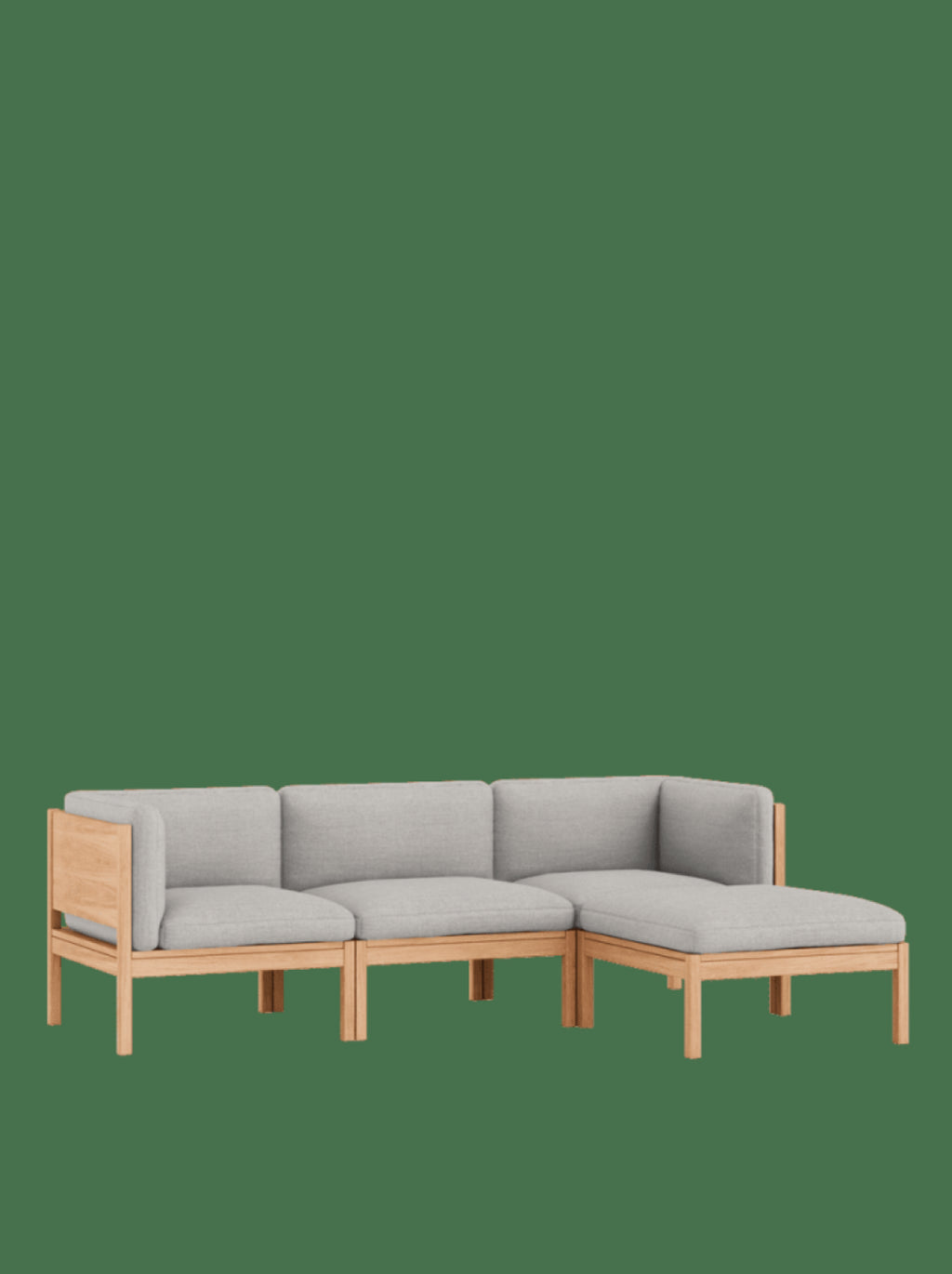 Moebe Modular Sofa Set, 3 Seater Sofa With Sides + Chaise Longue, Autumn 101 (fsc Mix Credit)