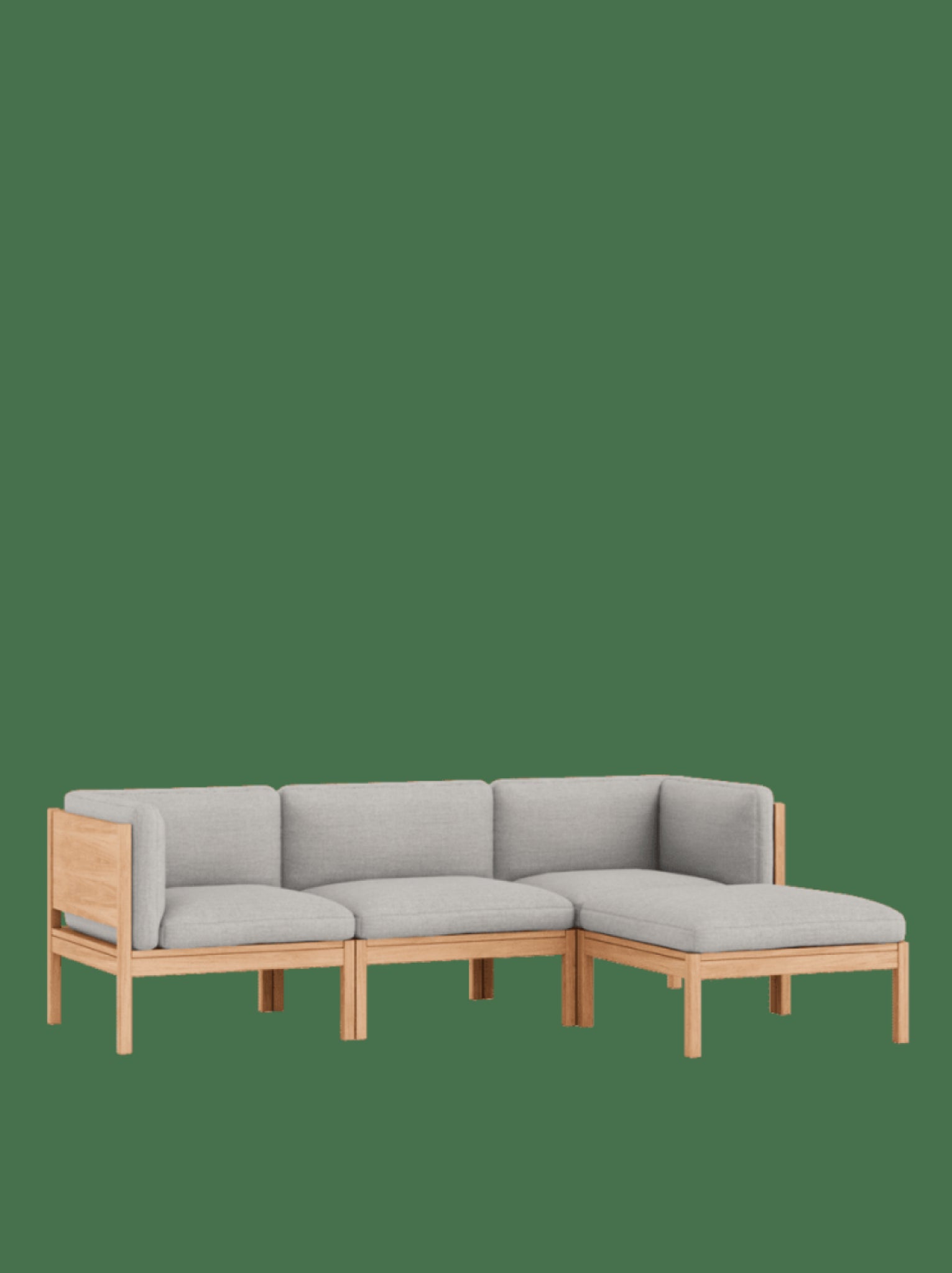 Moebe Modular Sofa Set, 3 Seater Sofa With Sides + Chaise Longue, Autumn 101 (fsc Mix Credit)