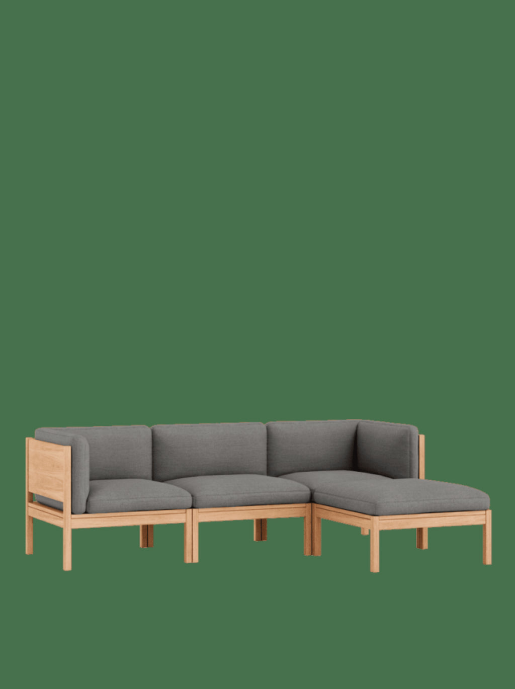 Moebe Modular Sofa Set, 3 Seater Sofa With Sides + Chaise Longue, Autumn 131 (fsc Mix Credit)