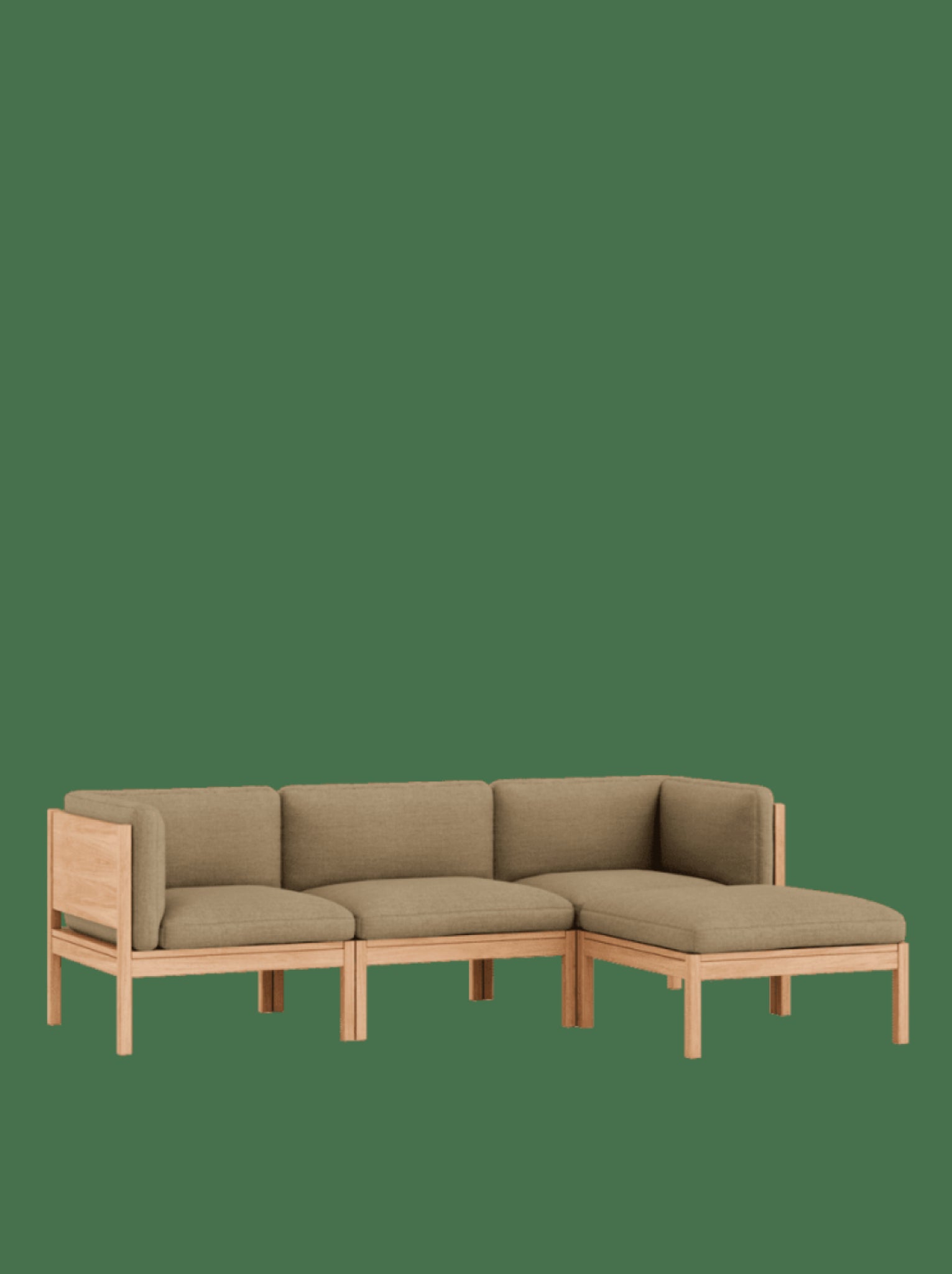 Moebe Modular Sofa Set, 3 Seater Sofa With Sides + Chaise Longue, Autumn 221 (fsc Mix Credit)