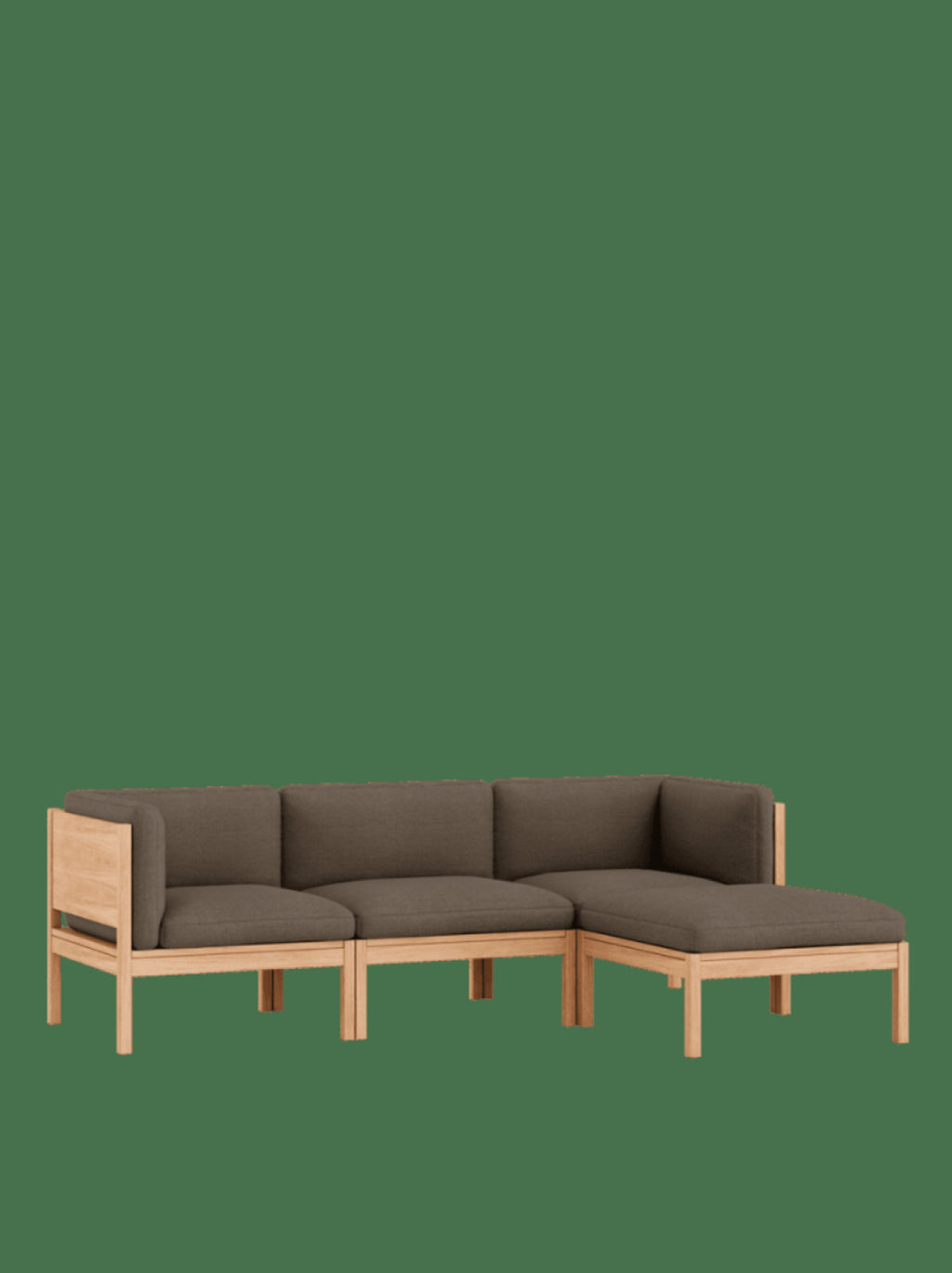 Moebe Modular Sofa Set, 3 Seater Sofa With Sides + Chaise Longue, Autumn 361 (fsc Mix Credit)