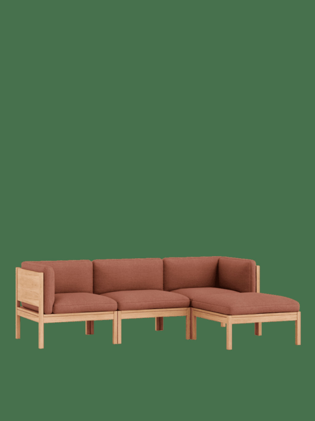Moebe Modular Sofa Set, 3 Seater Sofa With Sides + Chaise Longue, Autumn 551 (fsc Mix Credit)