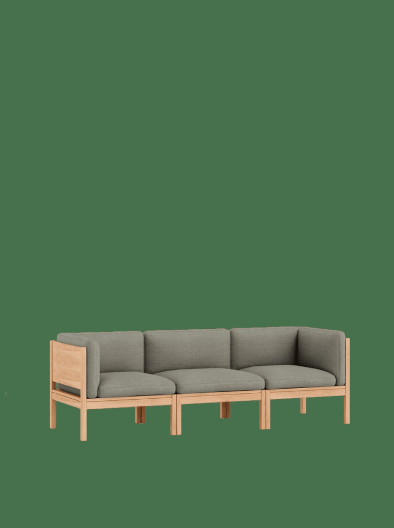 Moebe Modular Sofa Set, 3 Seater Sofa With Sides, Re-wool 128 (fsc Mix Credit)