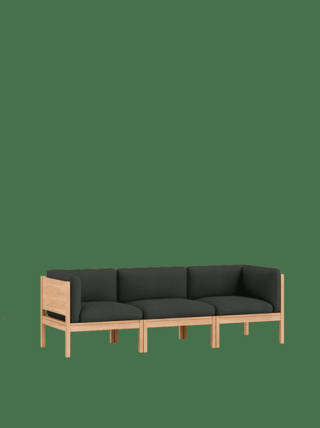 Moebe Modular Sofa Set, 3 Seater Sofa With Sides, Re-wool 198 (fsc Mix Credit)
