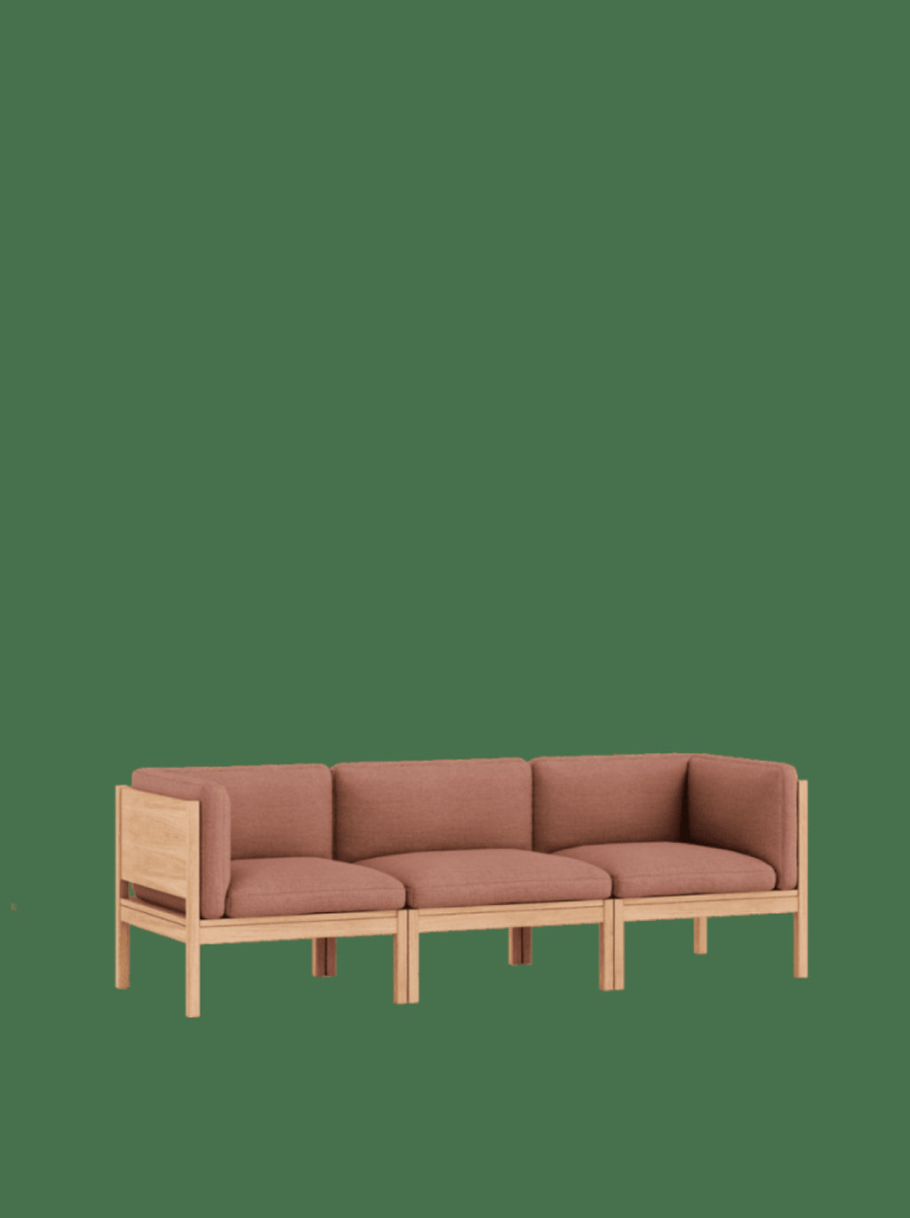 Moebe Modular Sofa Set, 3 Seater Sofa With Sides, Re-wool 648 (fsc Mix Credit)