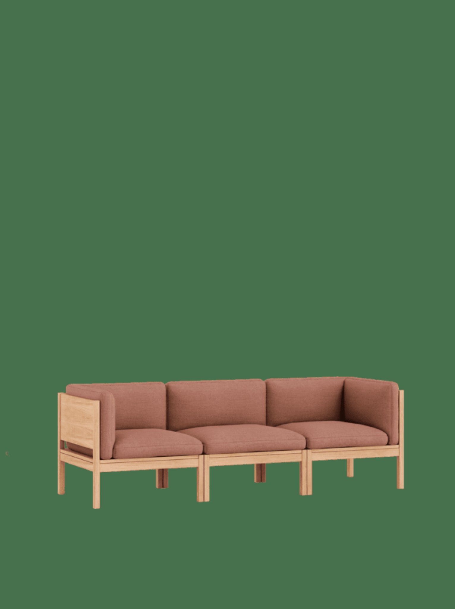 Moebe Modular Sofa Set, 3 Seater Sofa With Sides, Re-wool 648 (fsc Mix Credit)