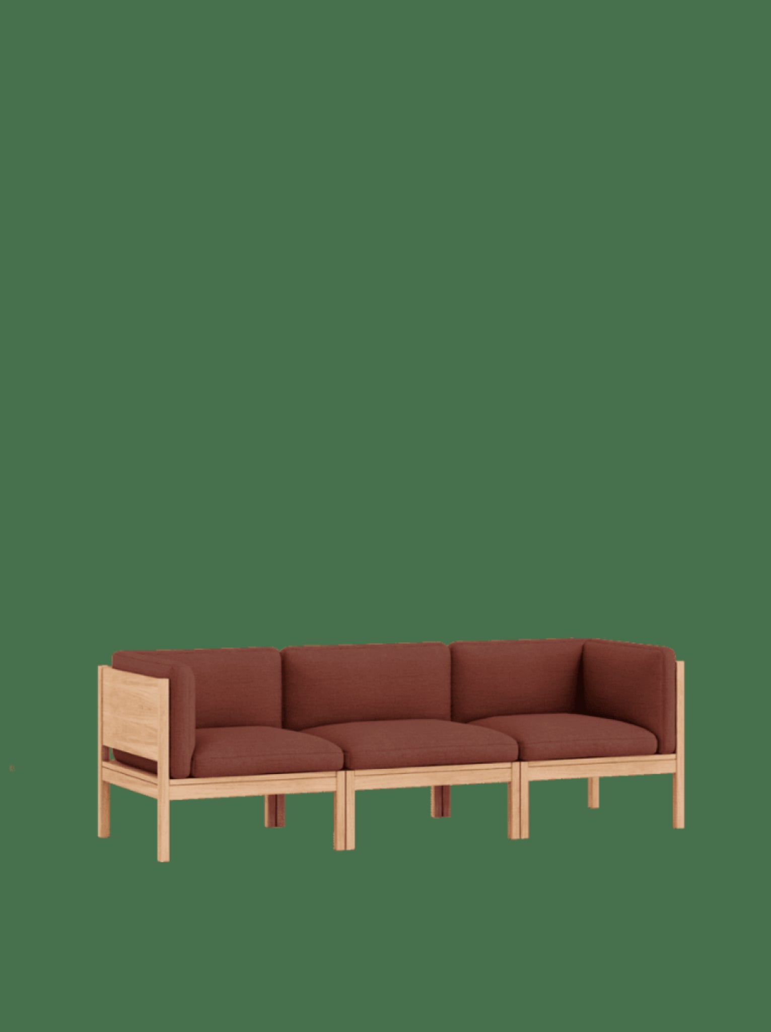 Moebe Modular Sofa Set, 3 Seater Sofa With Sides, Re-wool 687 (fsc Mix Credit)