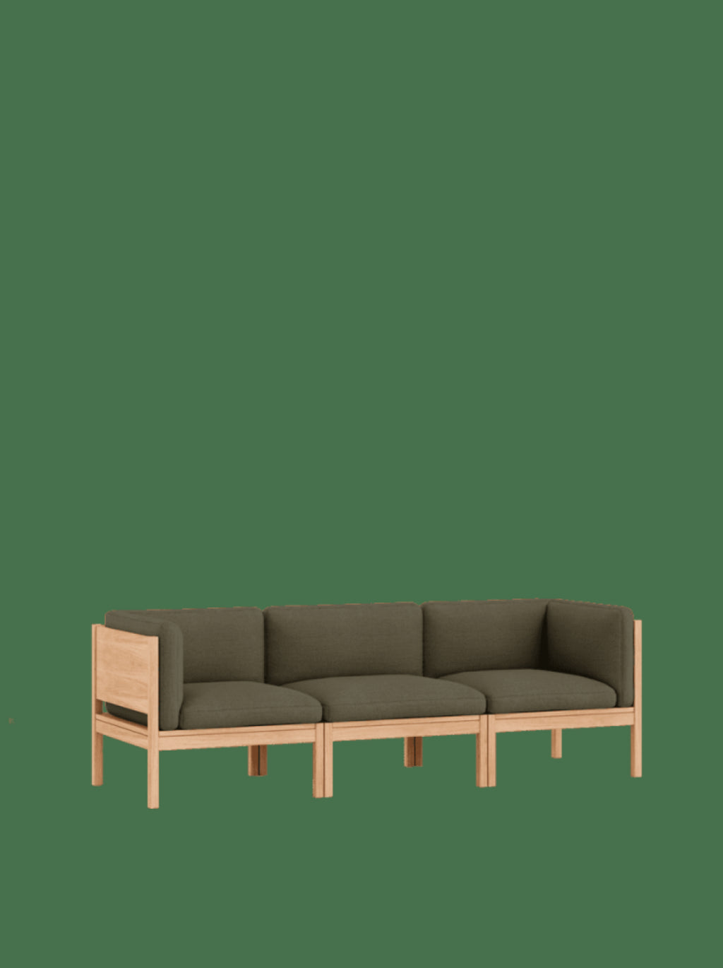 Moebe Modular Sofa Set, 3 Seater Sofa With Sides, Re-wool 977 (fsc Mix Credit)