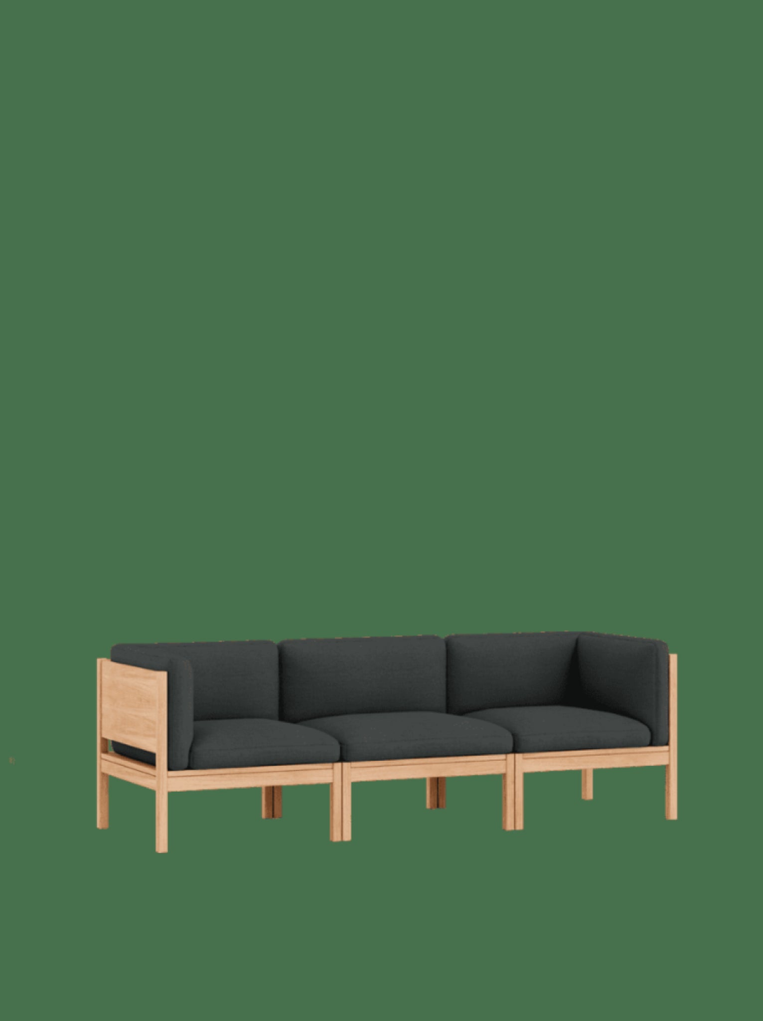 Moebe Modular Sofa Set, 3 Seater Sofa With Sides, Re-wool 987 (fsc Mix Credit)
