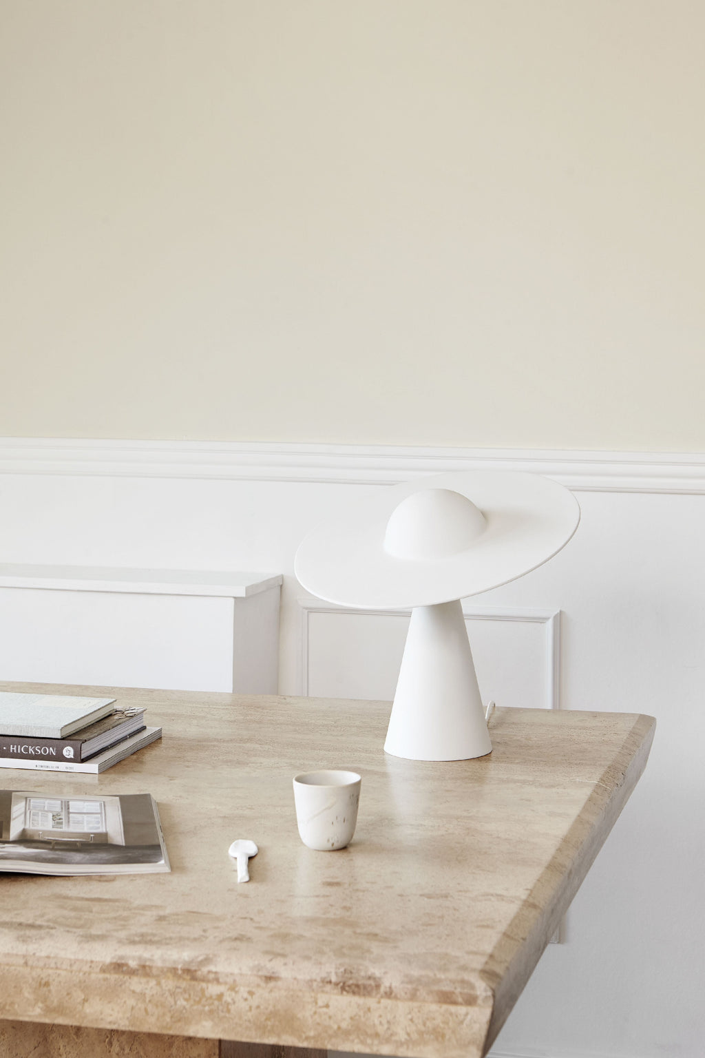 Moebe Ceramic Table Lamp, White