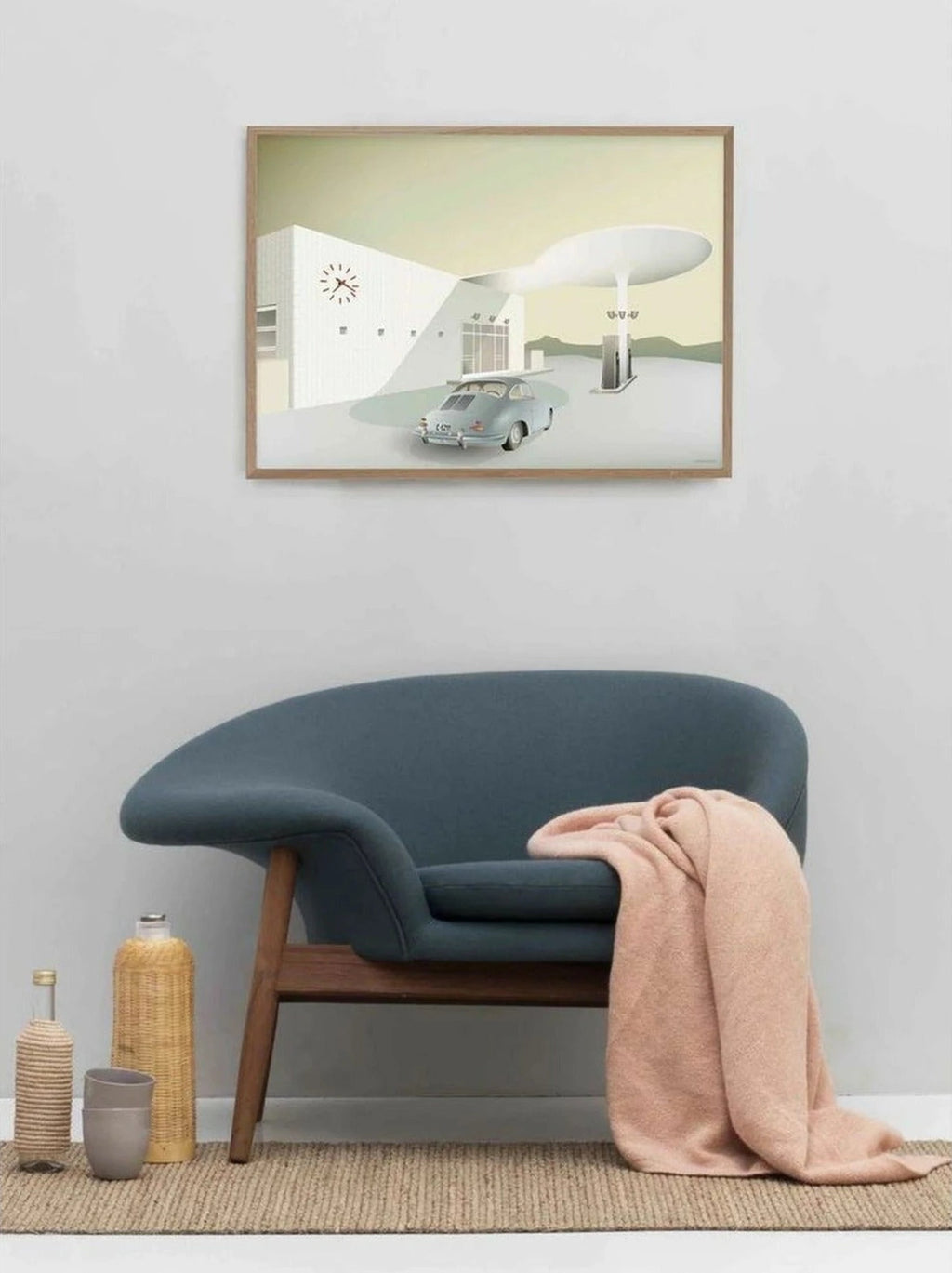 Vissevasse Skovshoved Petrol Station Poster, 15 X21 Cm